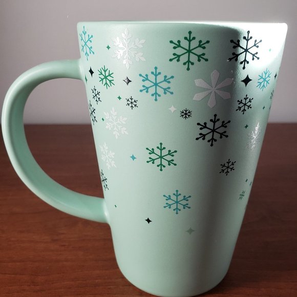 Davids Tea Mug Snowflake Peppermint Snowfall Winter Design Collectable Tea Cup - Picture 2 of 4